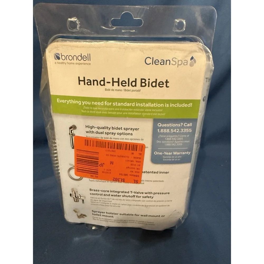 Brondell CleanSpa Essential Hand Held Dual Spray Bidet Shattaf Sprayer